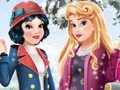 ゲームオーロラと白雪姫の冬のファッションオンライン