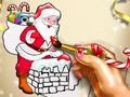 ゲームクリスマスサンタのぬりえ オンライン