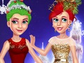 ゲームクリスマスツリーにインスパイアされたヘアスタイルオンライン