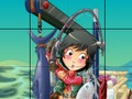 ゲーム漁師スライディングパズル オンライン