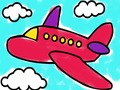 ゲーム飛行機のぬりえ オンライン