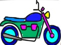 ゲーム学校に戻る：バイクの塗り絵オンライン