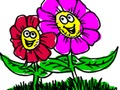 ゲーム学校に戻る: 花の塗り絵 オンライン