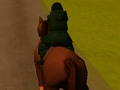 ゲームジャンプする馬 3Dオンライン
