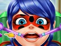 ゲームてんとう虫: 医師が喉を治療する オンライン