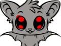 ゲームかわいいコウモリの塗り絵オンライン