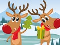 ゲームクリスマスの鹿ジグソーパズルオンライン