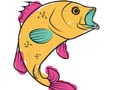ゲーム友好的な魚の塗り絵オンライン