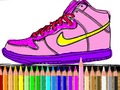 ゲーム学校に戻る：靴の塗り絵オンライン