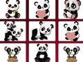 ゲームかわいいパンダメモリーチャレンジオンライン