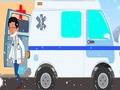 ゲーム救急車トラックのジグソーオンライン