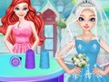 ゲームアリエルウェディングドレスショップオンライン