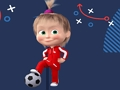 ゲームマーシャとクマのサッカー オンライン
