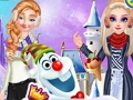 ゲームプリンセスとオラフの冬のスタイル オンライン