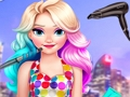 ゲームエリザのネオンヘアスタイル オンライン