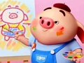ゲーム学校に戻る塗り絵豚 オンライン