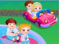 ゲームベビーへイゼルが乗り物を学ぶオンライン