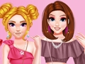 ゲームトレンディなフリルクロップトップドレスアップ オンライン