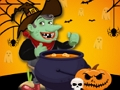 ゲーム魔女の言葉ハロウィンパズルゲームオンライン