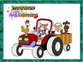 ゲームトラクター塗り絵ページオンライン