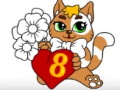 ゲーム3月の塗り絵オンライン