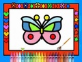 ゲーム色を塗って飾る蝶オンライン