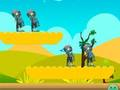 ゲームエイリアンがゾンビを撃つオンライン