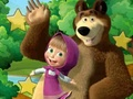 ゲーム小さな女の子とクマの隠れた星オンライン