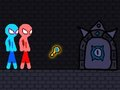 ゲーム赤と青のスティックマンロープ オンライン