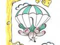 ゲームかわいい動物の空からの落下オンライン