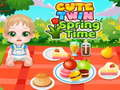 ゲームかわいいツインスプリングタイム オンライン