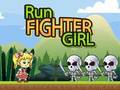 ゲーム戦う女の子のランオンライン