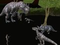 ゲーム真夜中のマルチプレイヤー恐竜ハント オンライン