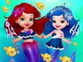 ゲームかわいい人魚のドレスアップ オンライン