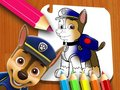 ゲームパウ・パトロール: 塗り絵 オンライン