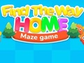 ゲーム家への道を見つける迷路ゲームオンライン