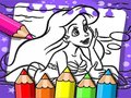 ゲームアリエル・ザ・マーメイドの塗り絵 オンライン