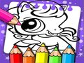 ゲームリトレスト ペット ショップの塗り絵 オンライン