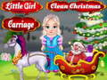 ゲーム小さな女の子のきれいなクリスマス キャリッジ オンライン