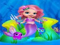 ゲームかわいい人魚の女の子のドレスアップ オンライン