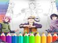 ゲームNARUTO - ナルト - 疾風伝ぬりえ オンライン