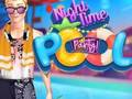 ゲーム夜のプールパーティー オンライン