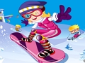 ゲームスノーボーダーの女の子 オンライン