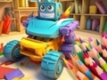 ゲームぬりえ: 車のロボットを変える オンライン
