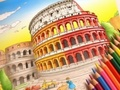 ゲーム塗り絵: ローマのコロッセオ オンライン