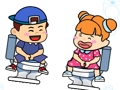 ゲームトイレへのマスターパスを描く オンライン