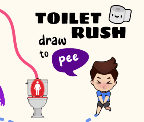 ゲームトイレットラッシュ: おしっこを描く オンライン