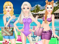ゲーム女の子の夏休みファッション オンライン