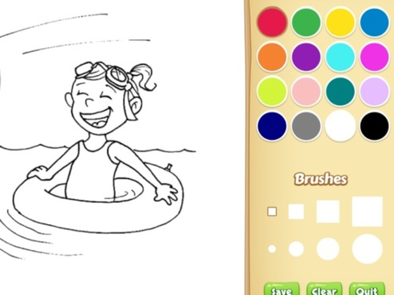 ゲーム子供向けの夏の塗り絵オンライン