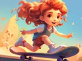 ゲーム塗り絵: スケートボードに乗る オンライン